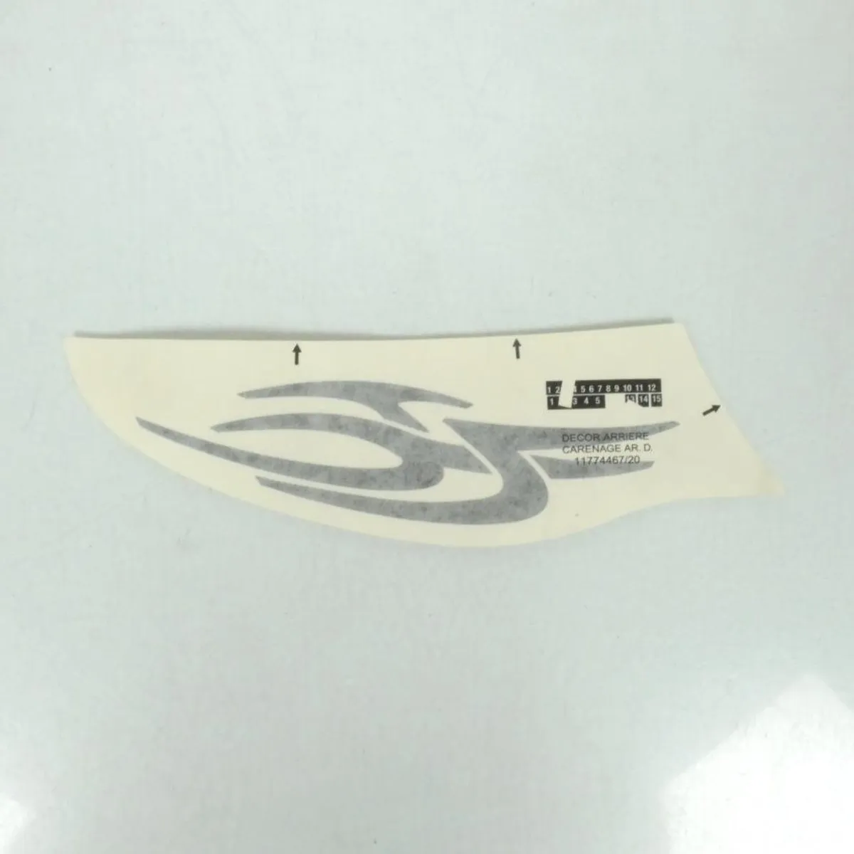 Peugeot 50 Jet Force Autocollant Coque ARD - 1 Stuk - Mat Zwart