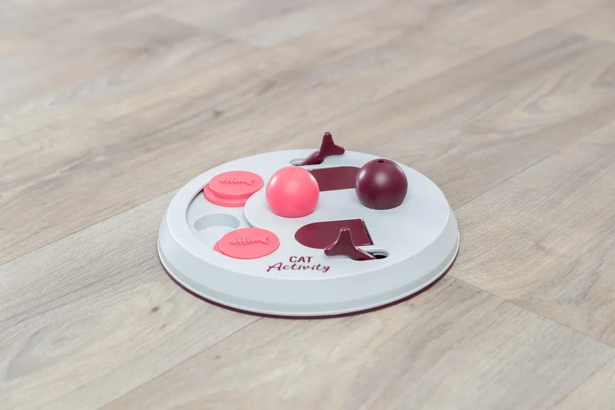Trixie Cat Activity Flip Board - 23x23cm - Roze/Lichtgrijs