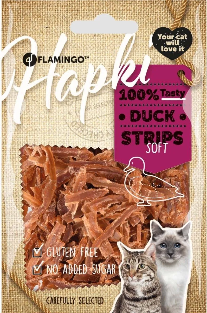 Flamingo Kattensnack Soft Duck Strips 50g