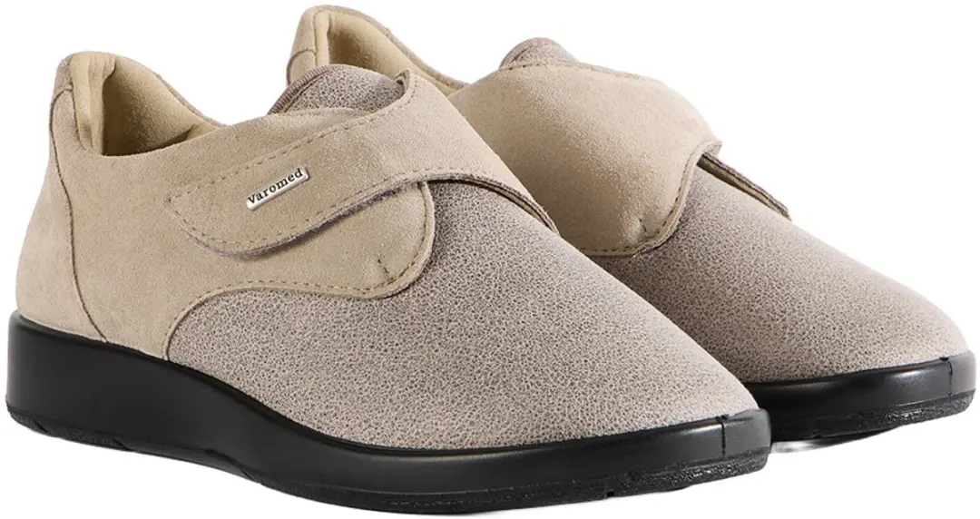 Varomed - Teneriffa - Luxe stretch therapieschoenen - maat 40 - wijdte L - Kiezel - met CE keurmerk - soepele zool - verbandschoenen - Hallux -