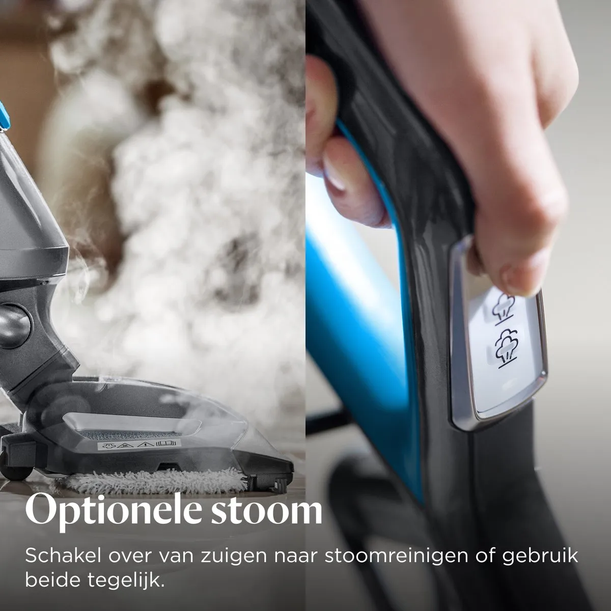 BISSELL Vac & Steam 2-in-1 Stoomreiniger 4266N - 1600W - Grijs/Blauw