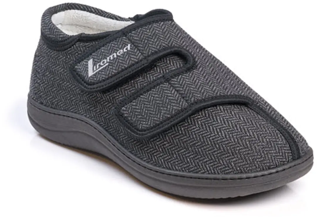 Liromed Kampen Verbandschoenen Laag – Extra Brede Verbandschoenen Paar Zwart Breedte L-Maat 49/50