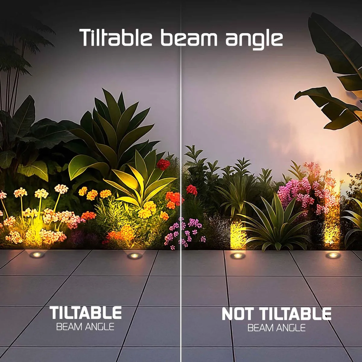 Ledvion LED Grondspot GU10 Zwart - 4,9W - 1M Kabel - IP67