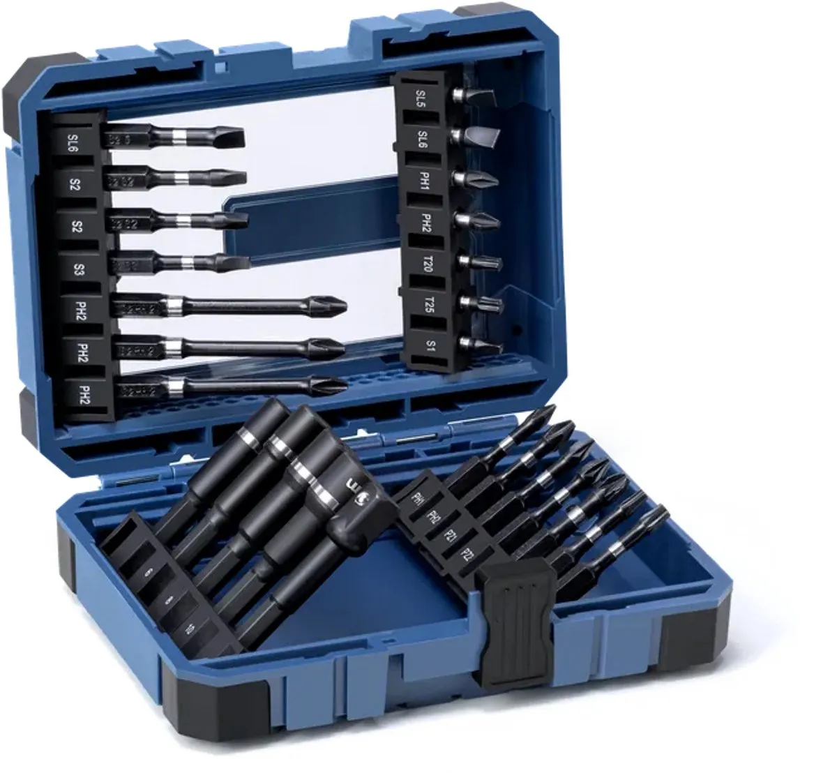HBM H134698 Impact Schroefbitset & Dopsleutelset 26-delig - afbeelding 6 van 6