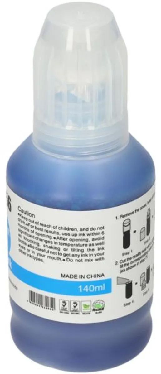 PrintAbout GI-56C Inktcartridge Cyaan - 140ml - o.a. Canon PIXMA G7040