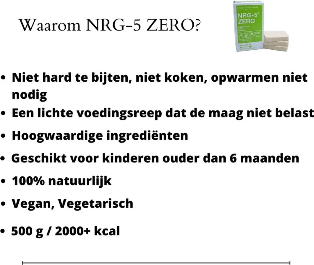 MSI NRG-5 Zero Noodrantsoen glutenvrij - afbeelding 2 van 6