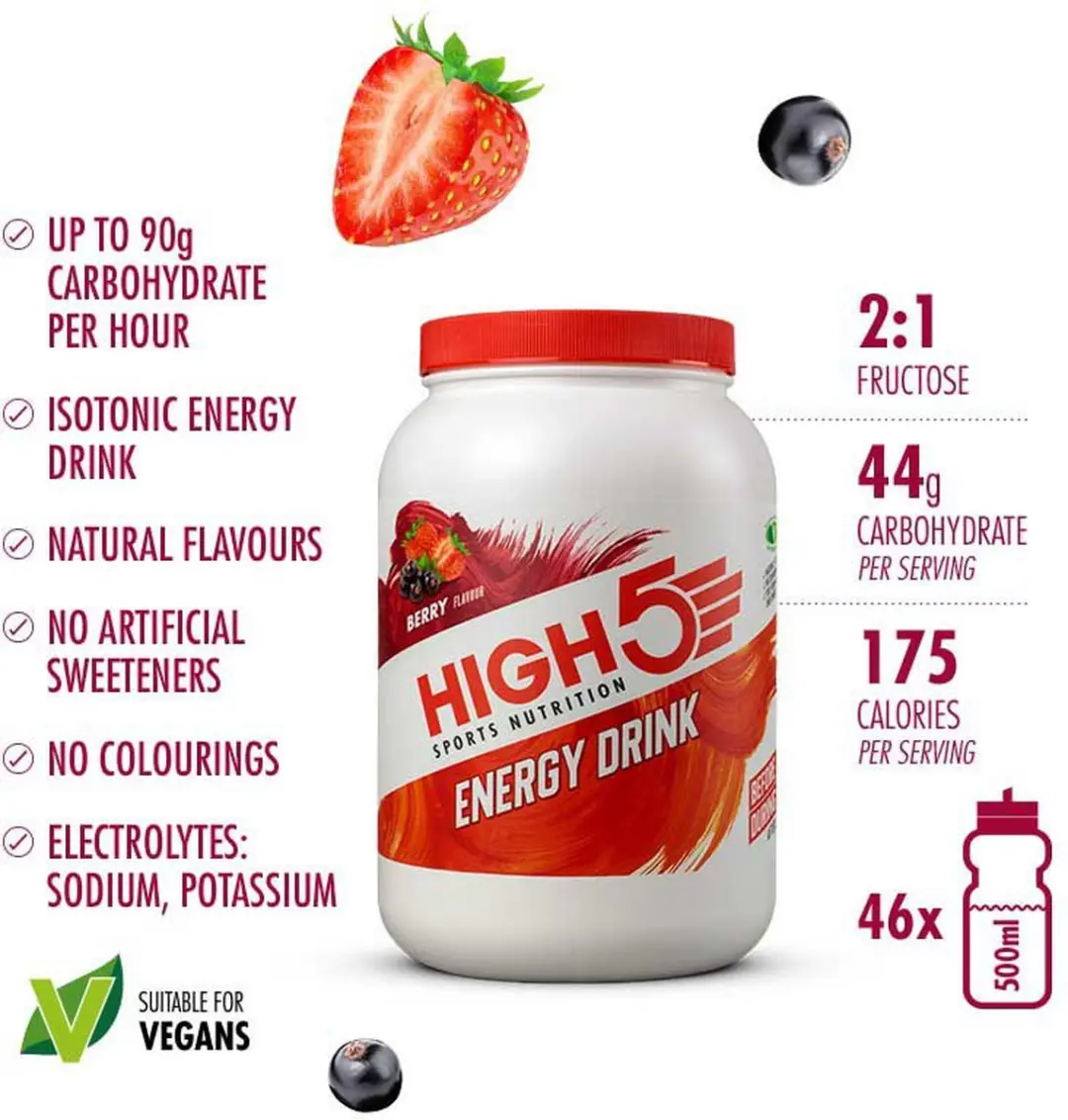 HIGH5 Energydrink Bessen 2200g - afbeelding 2 van 6