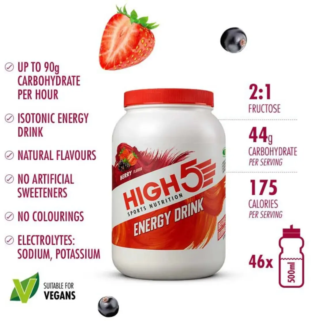HIGH5 Energydrink Bessen 2200g - afbeelding 3 van 6