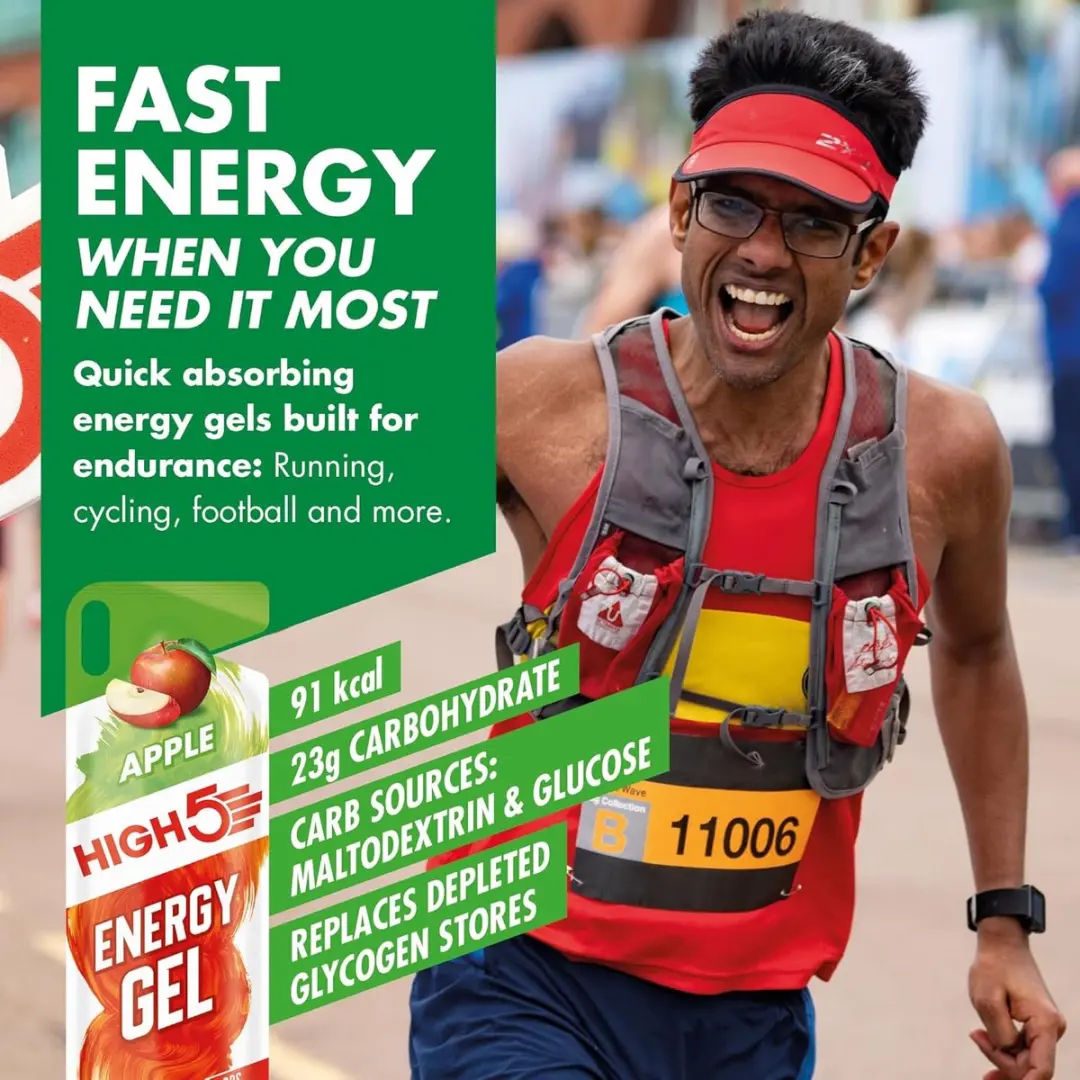 HIGH5 Energy Gel Appel 20x40g - afbeelding 3 van 6
