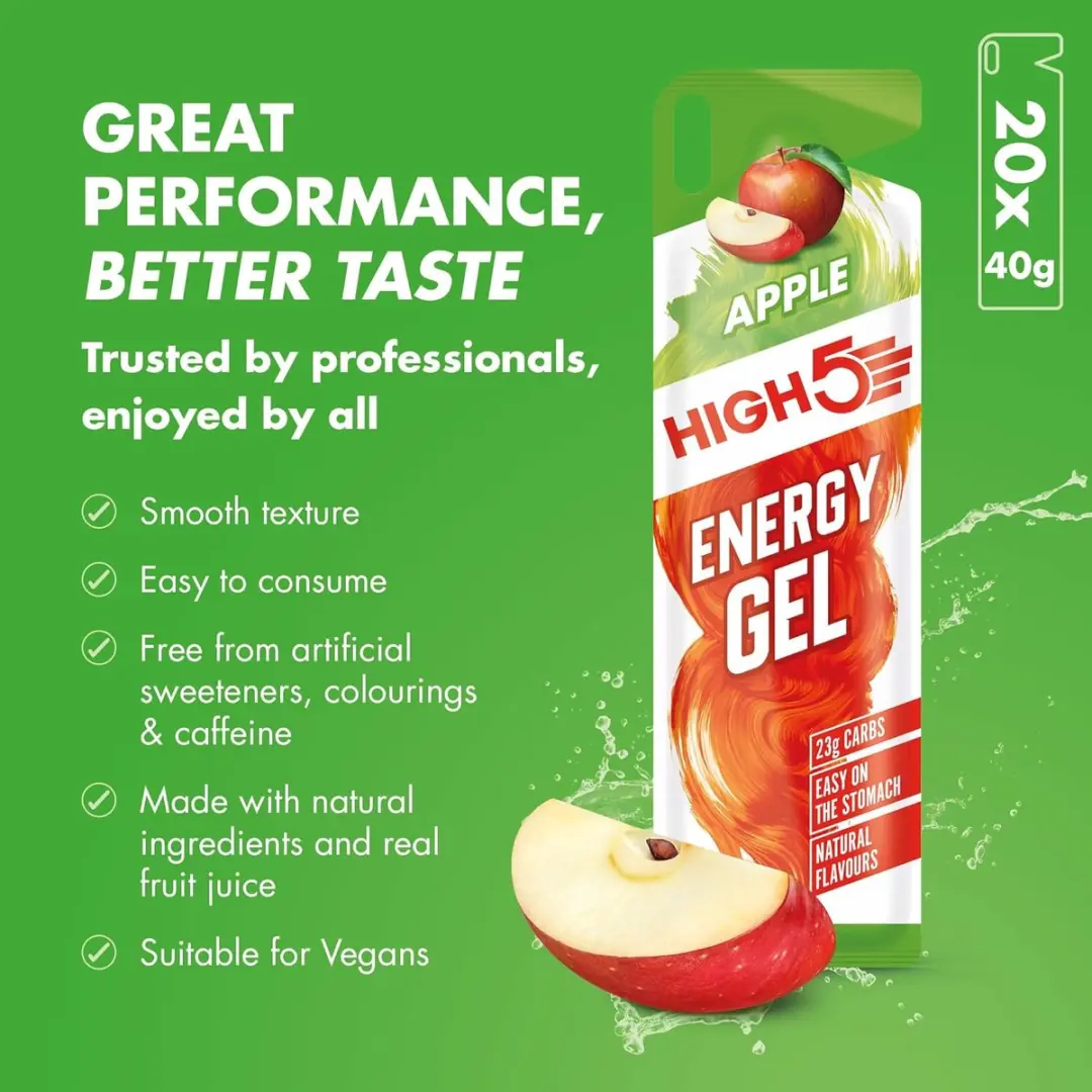 HIGH5 Energy Gel Appel 20x40g - afbeelding 2 van 6