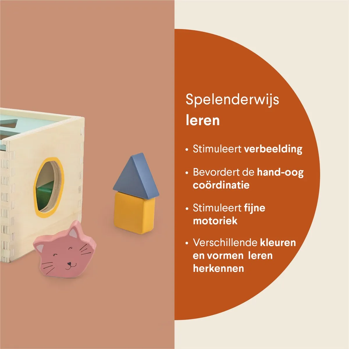Trixie Houten Vormendoos AllAnimals - Vormsorteerder - 18+ Maanden