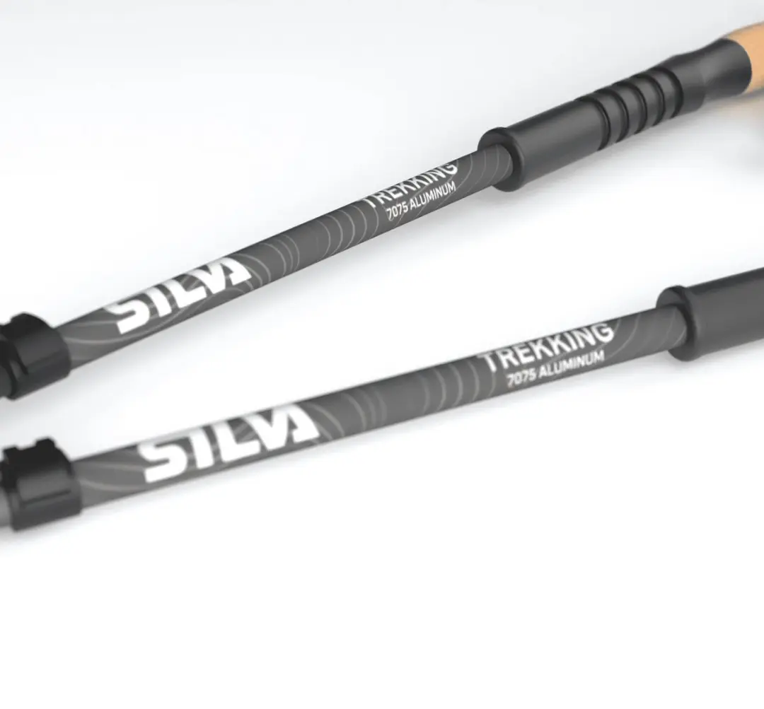 Silva Aluminium Cork Stokken 105-140cm Zwart - afbeelding 2 van 6