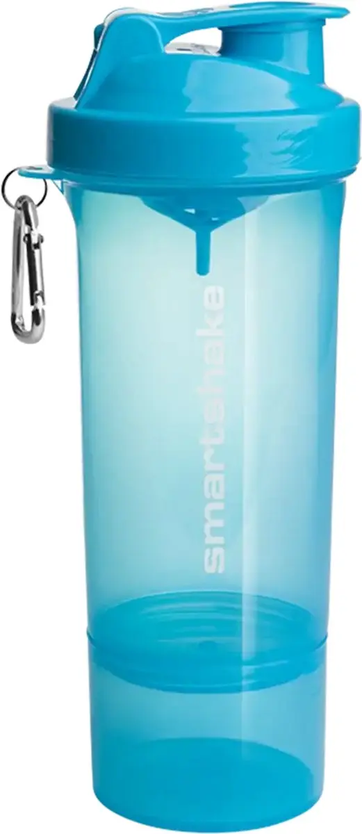 SmartShake Slim 500ml Neon Blauw