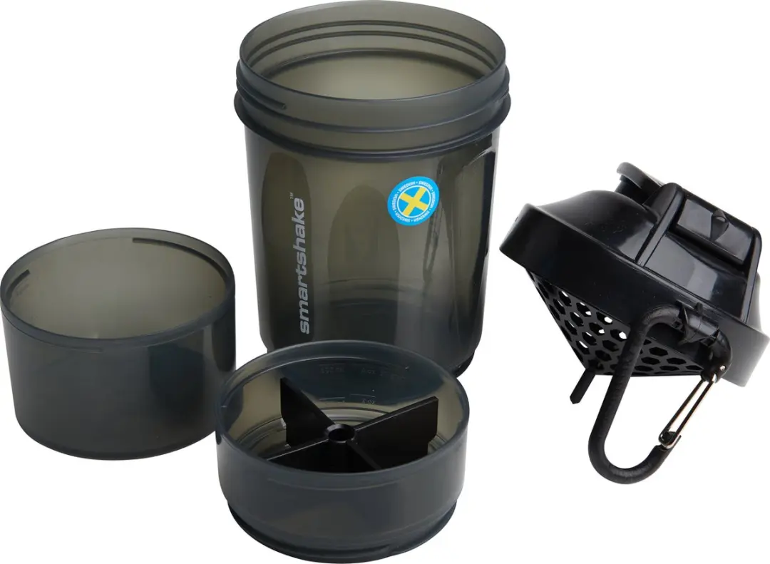 SmartShake Original2GO 600ml Shaker - Zwart - afbeelding 2 van 3