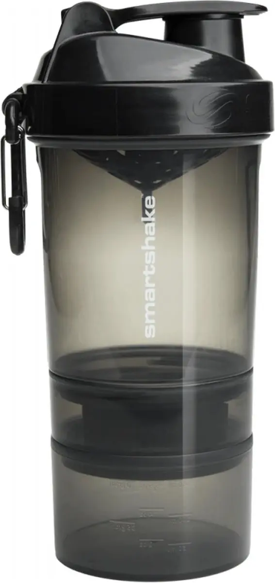 SmartShake Original2GO 600ml Shaker - Zwart - afbeelding 3 van 3