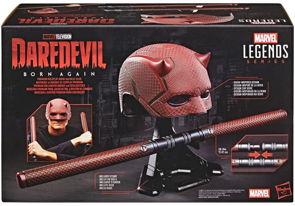 Daredevil: Born Again Replica 1/1 Premium Roleplay Mask and Billy Club