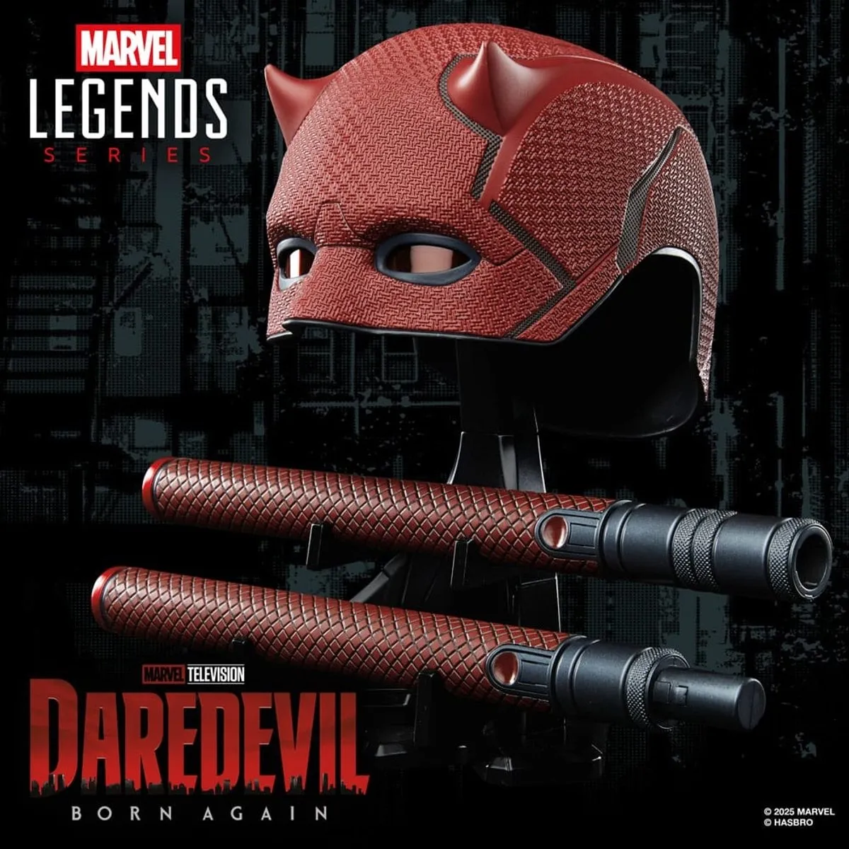 Daredevil: Born Again Replica 1/1 Premium Roleplay Mask and Billy Club