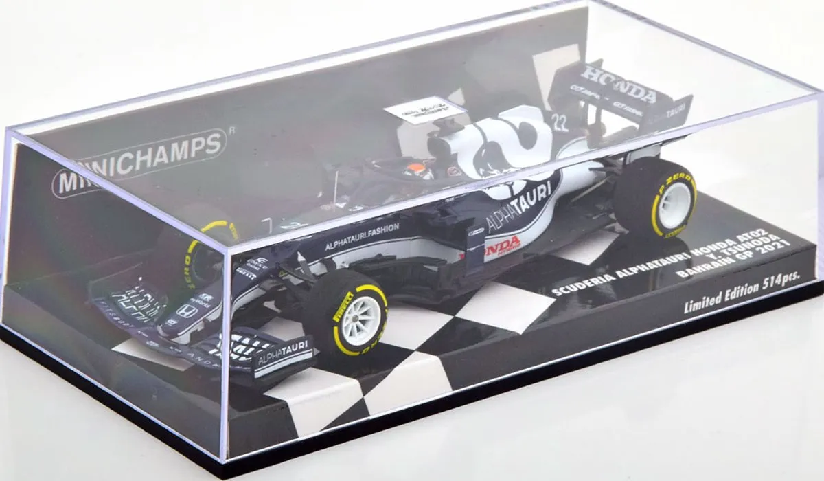 F1 Scuderia Alphatauri Honda AT2 #22 Bahrain GP 2021 - 1:43 Minichamps