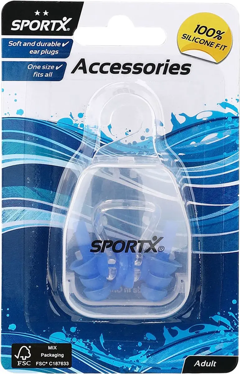 SportX neusclip en oordopjes zwemaccessoires