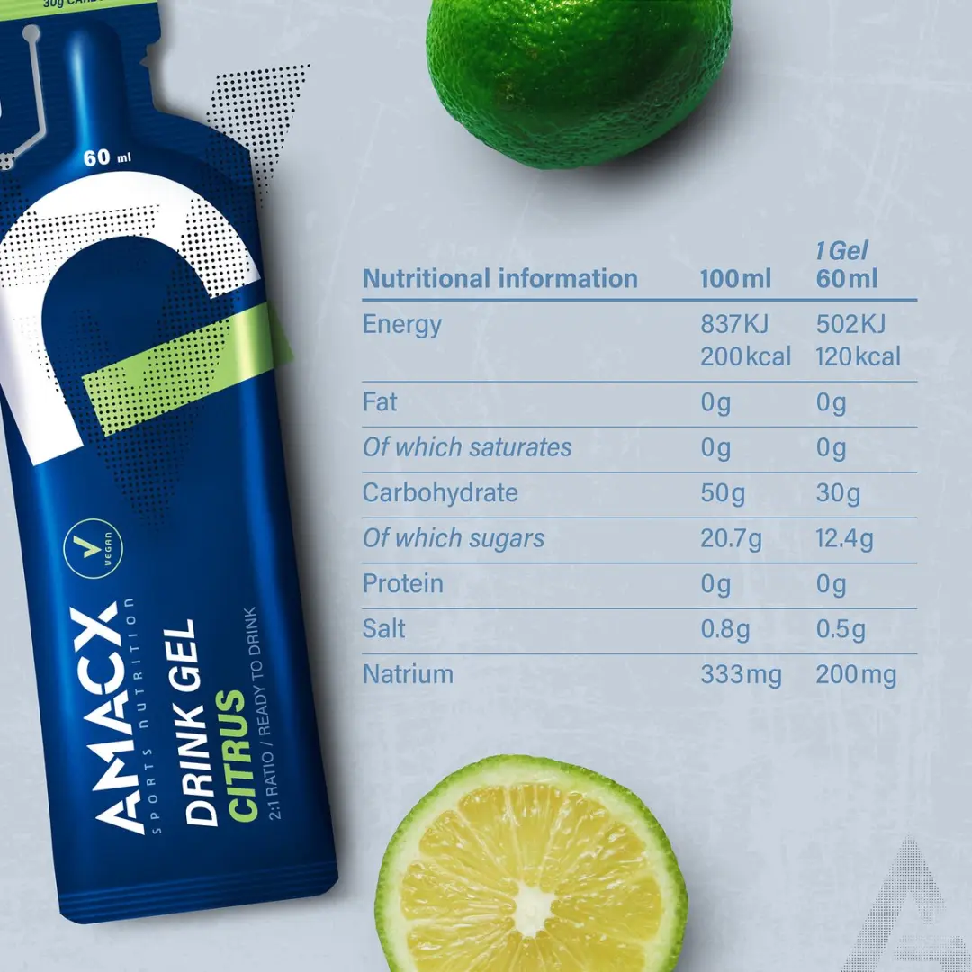 Amacx Drink Gel Citrus 12 Stuks - afbeelding 6 van 6