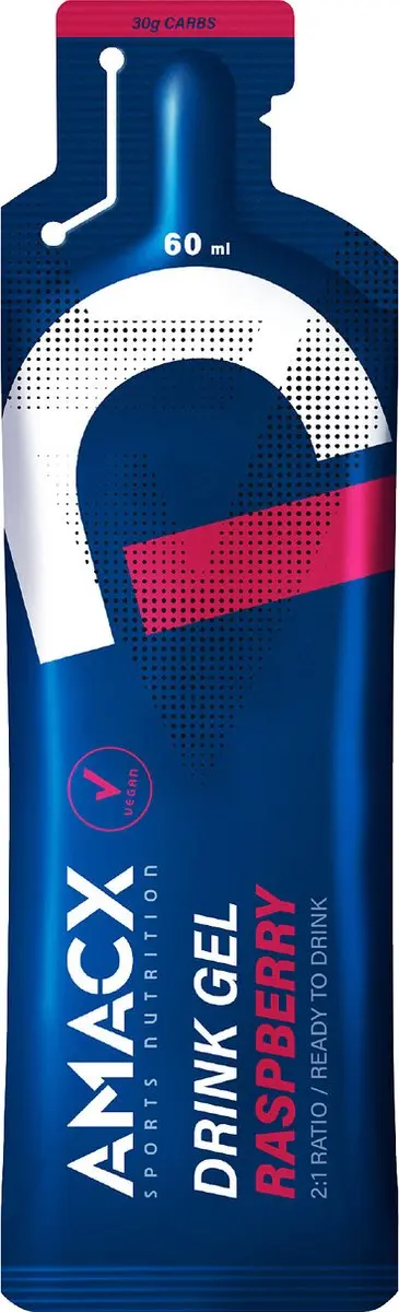 Amacx Drink Gel Raspberry 60ml - 12 Stuks - afbeelding 2 van 6