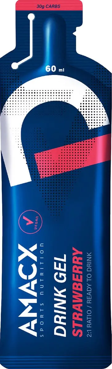 Amacx Drink Gel Strawberry 60ml - 12 Stuks - afbeelding 2 van 6