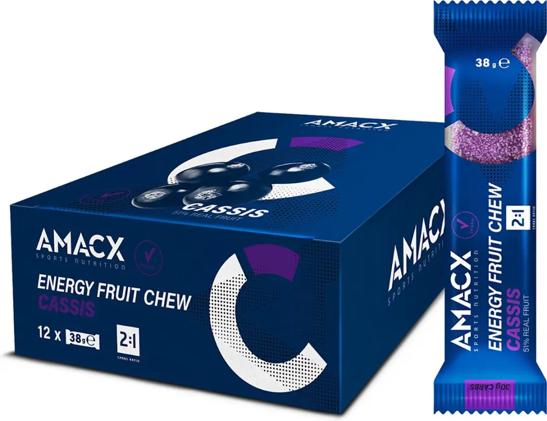 Amacx Energy Fruit Chew Cassis 12 Stuks