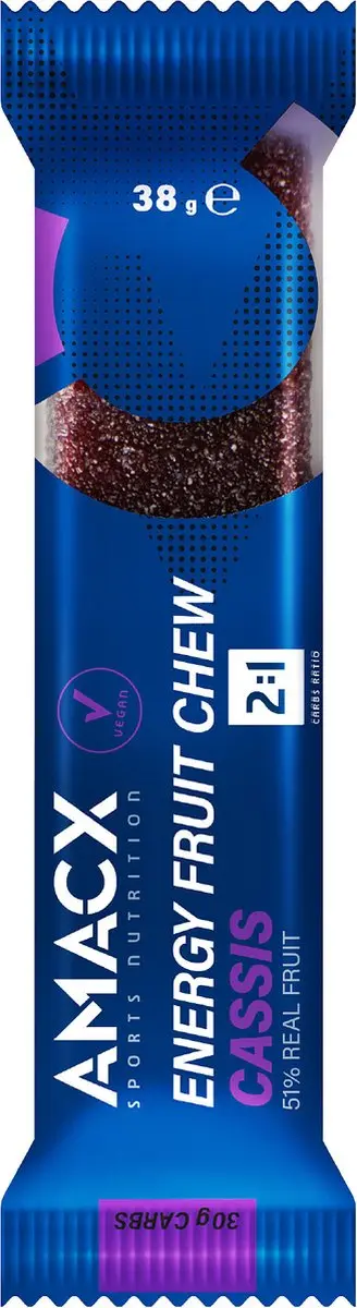 Amacx Energy Fruit Chew Cassis 12 Stuks - afbeelding 2 van 6
