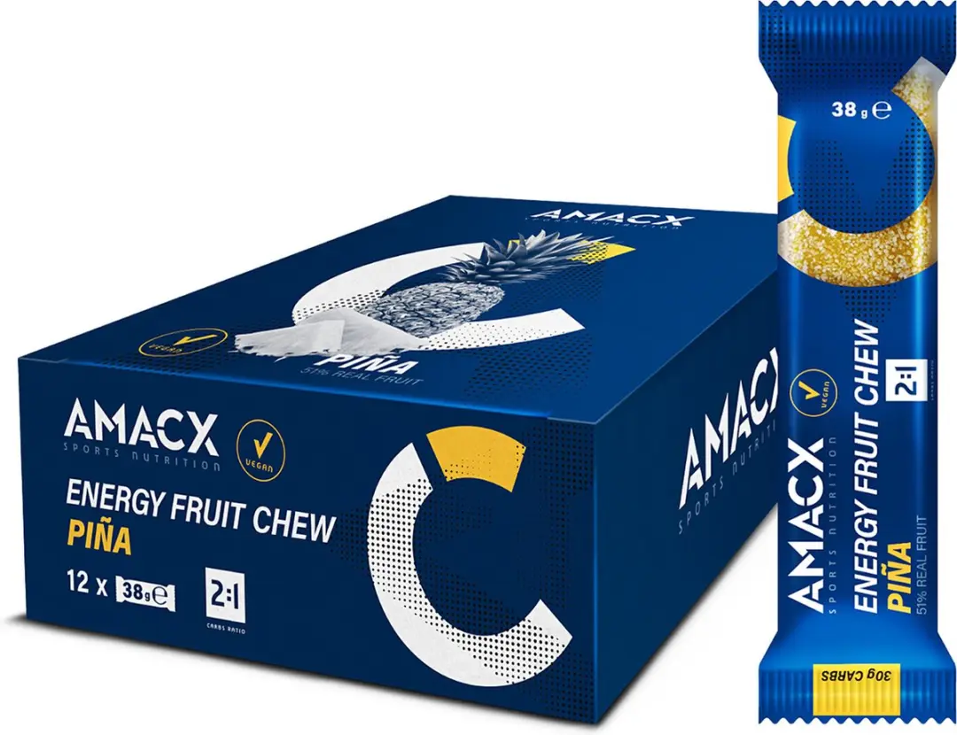 Amacx Energy Fruit Chew Piña 12 Stuks