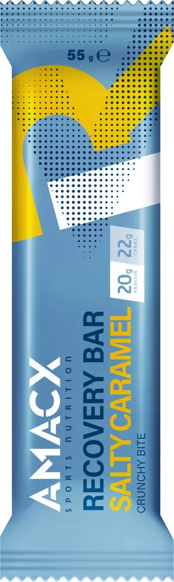 Amacx Recovery Bar Salty Caramel 55g - 12 Stuks - afbeelding 2 van 6
