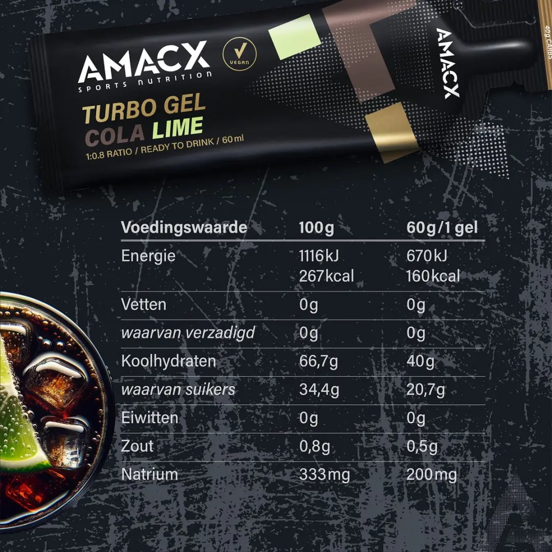 Amacx Turbo Gel Cola Lime 60ml - 12 Stuks - afbeelding 5 van 6