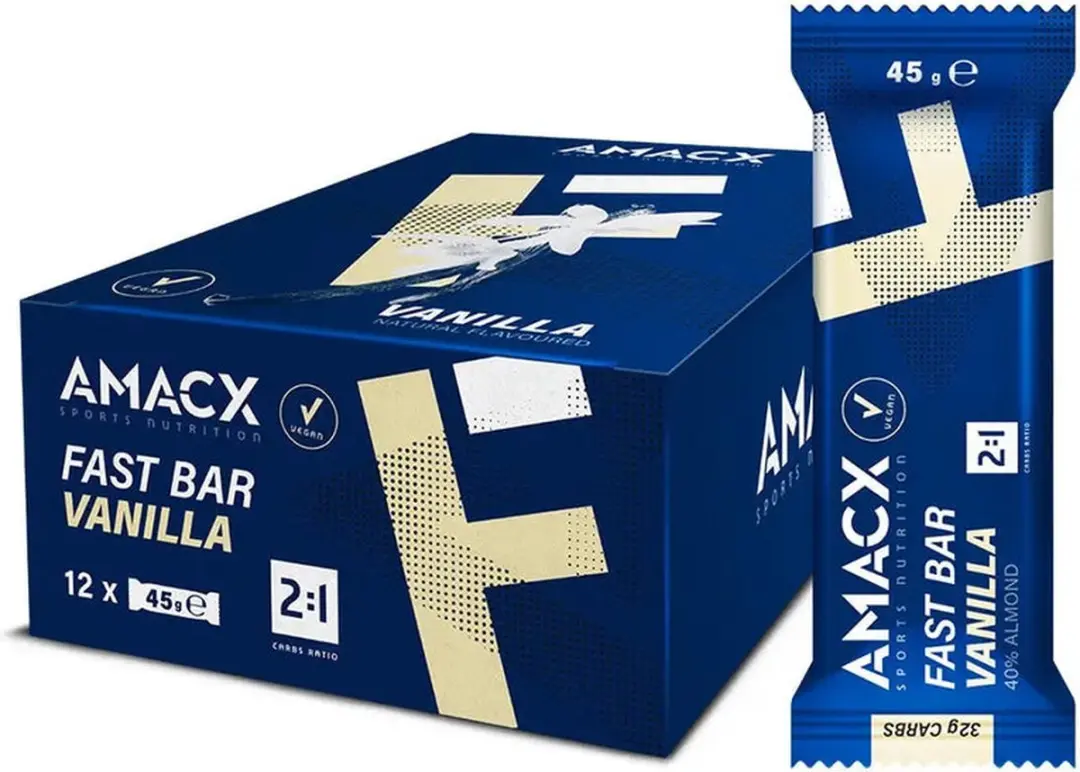 Amacx Fast Bar Vanille energiereep 12 Stuks