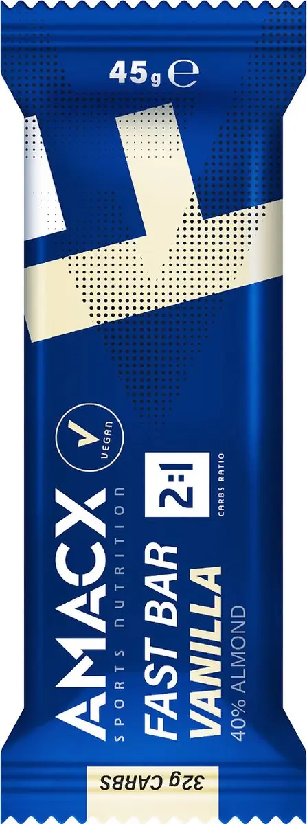 Amacx Fast Bar Vanille energiereep 12 Stuks - afbeelding 2 van 6