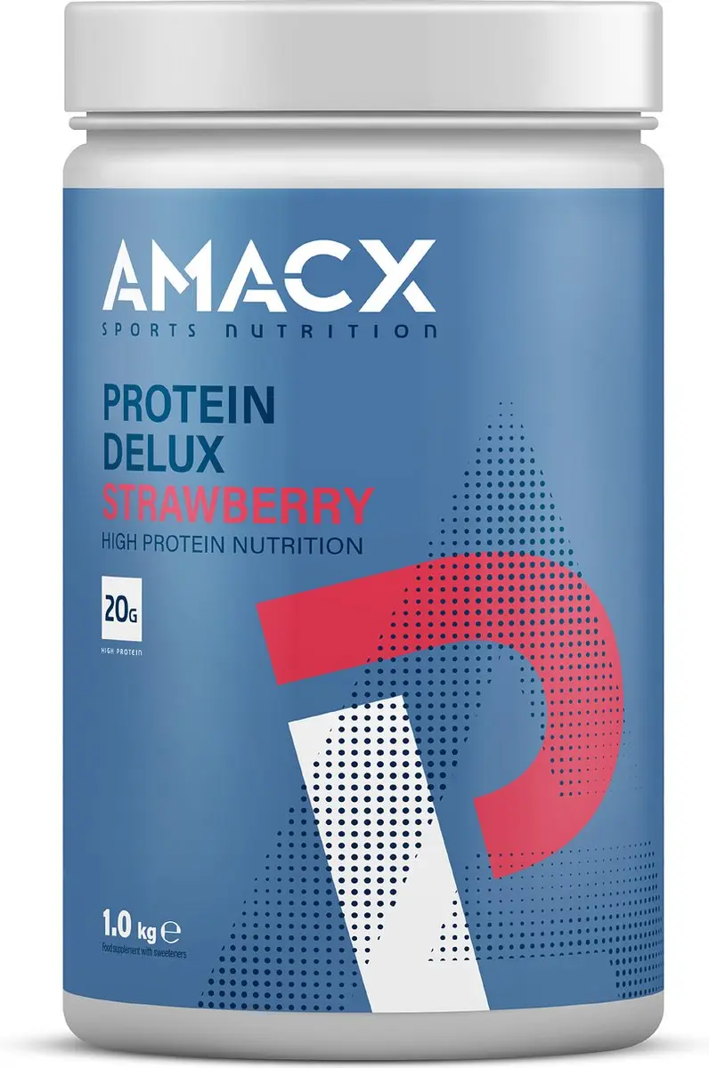 Amacx Protein Delux Whey Strawberry 1kg