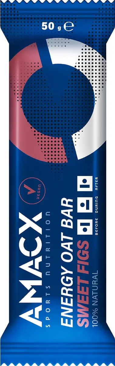 Amacx Energy Oat Bar Sweet Figs 12 Stuks - afbeelding 2 van 6