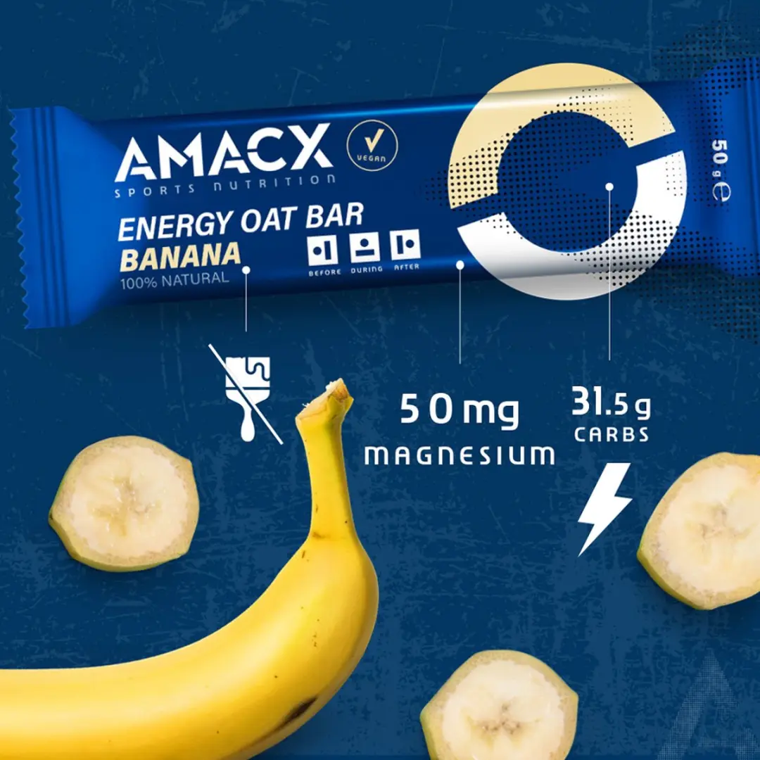 Amacx Energy Oat Bar Banaan 12 Stuks - afbeelding 4 van 6