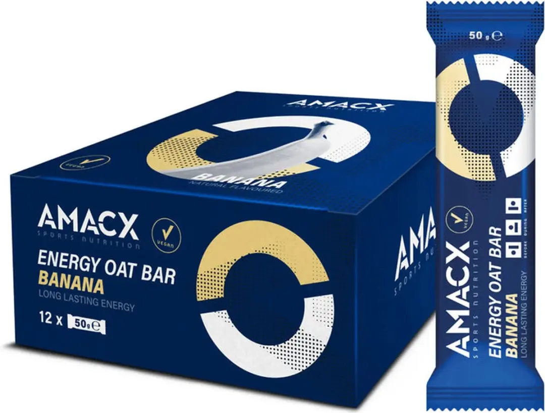 Amacx Energy Oat Bar Banaan 12 Stuks