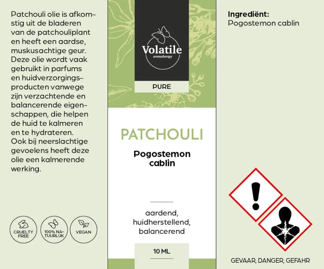 Volatile Patchouli Etherische Olie 10ml - afbeelding 2 van 6