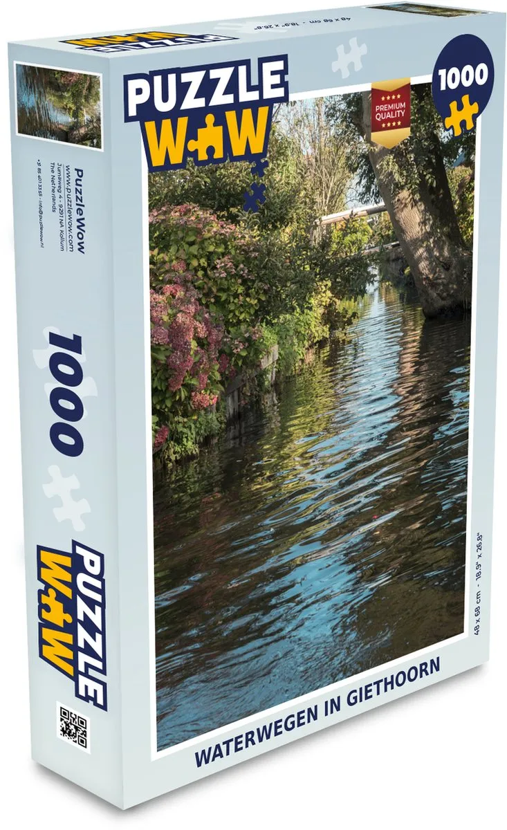 PuzzleWow Waterplanten Giethorn Legpuzzel 1000 Stuks
