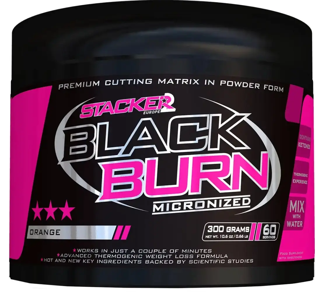 Stacker Black Burn Micronized 300g - Orange - afbeelding 5 van 6