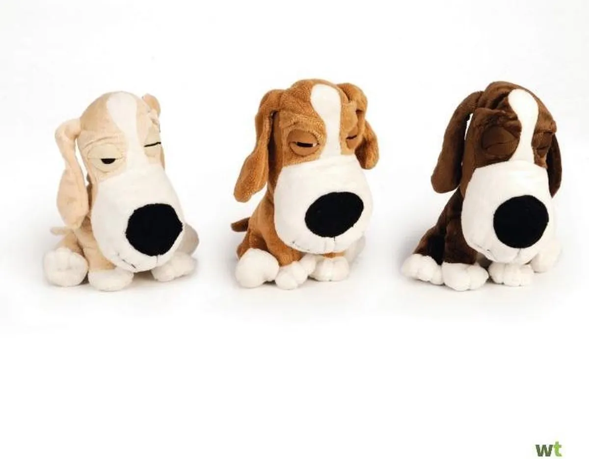 Beeztees Pluche Hond Lazy Ass 20cm - Multi