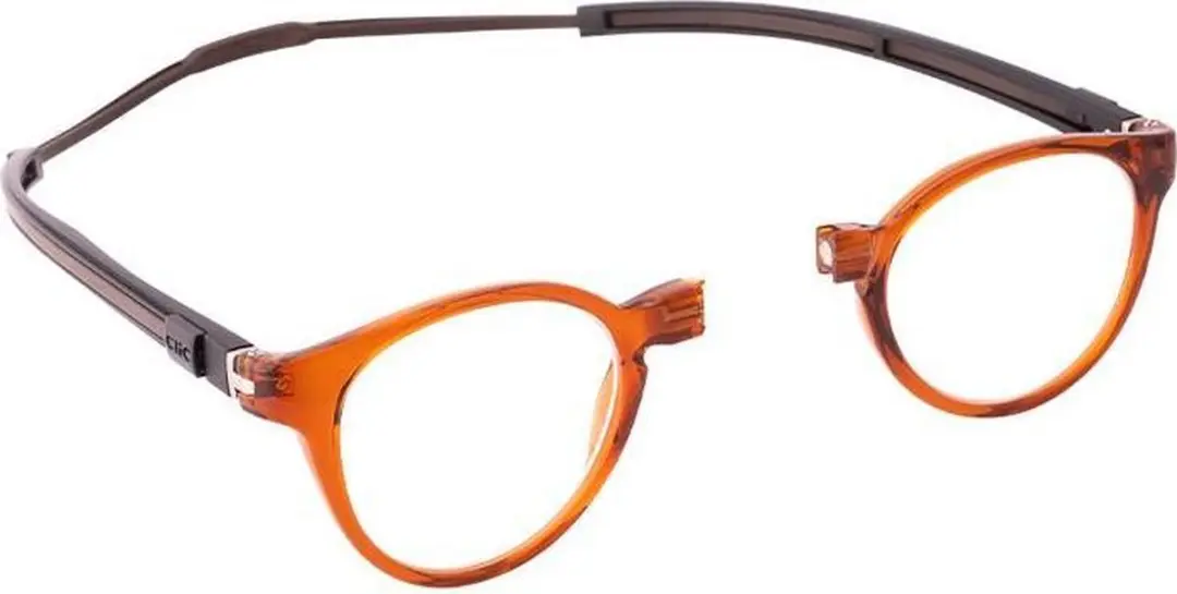 Clic leesbril Tube Pantos oranje +3.0