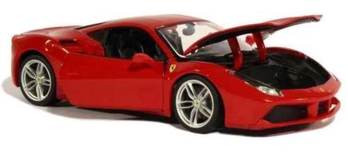 Ferrari 488 GTB 1:18 Modelauto - Rood