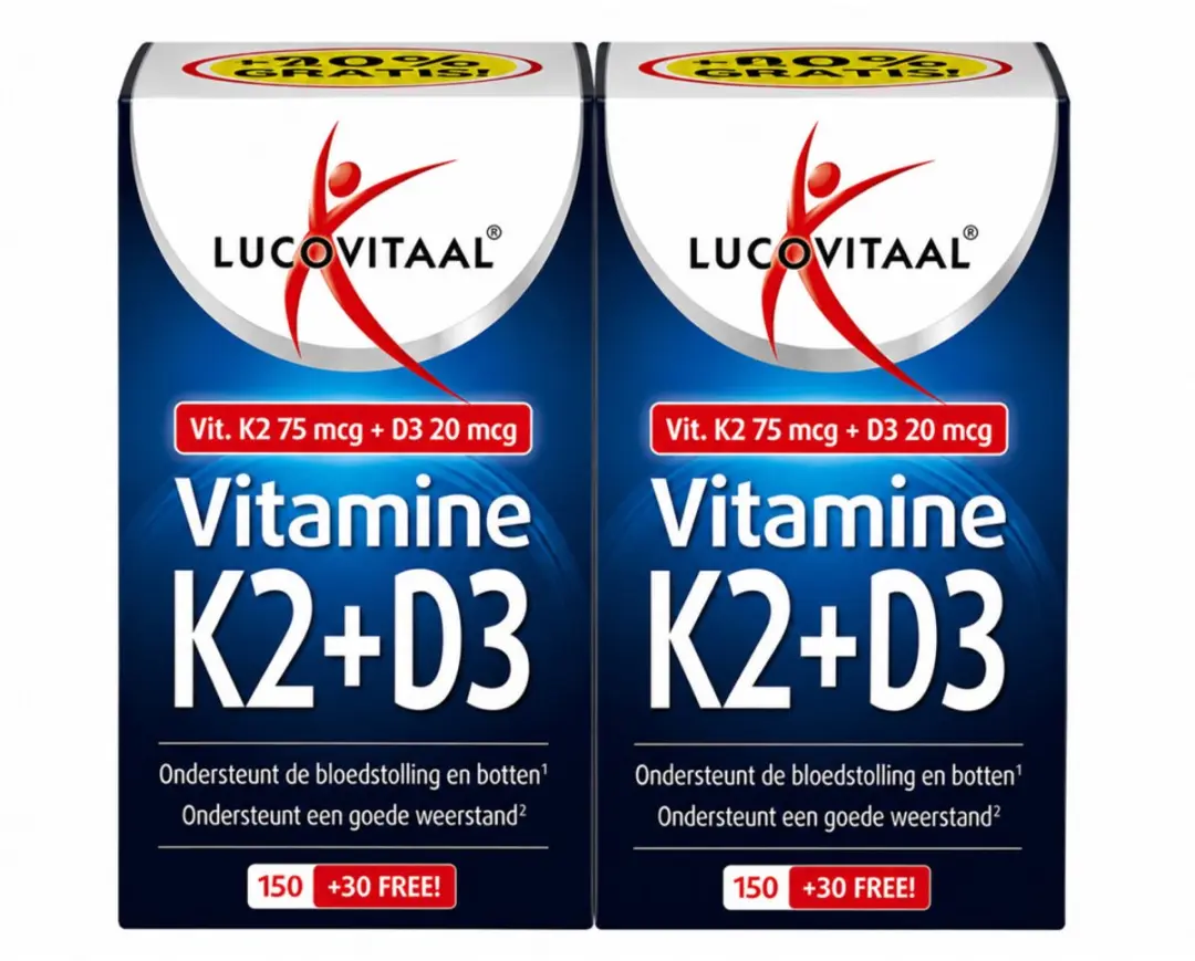 Lucovitaal Vitamine K2 + D3 360 capsules