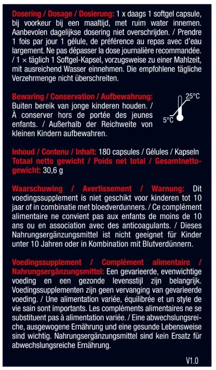 Lucovitaal Vitamine K2 + D3 360 capsules - afbeelding 4 van 5