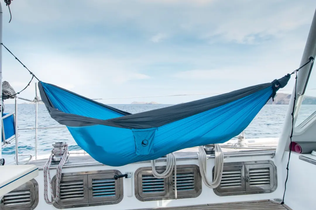 Ticket to the Moon Original Hangmat Aqua/Dark Grey - afbeelding 4 van 6
