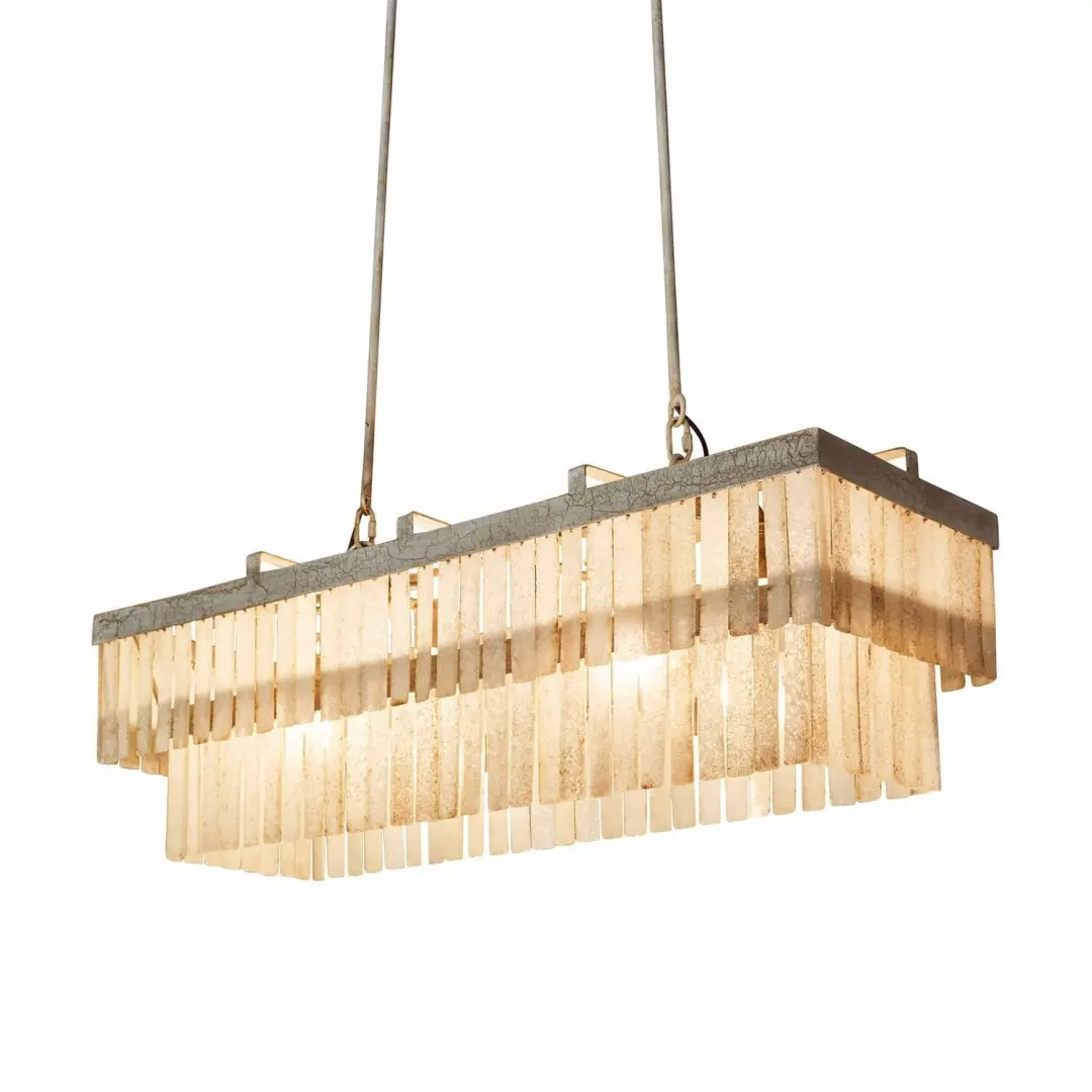 LOBERON Hanglamp Krauville antiekgrijs/crème