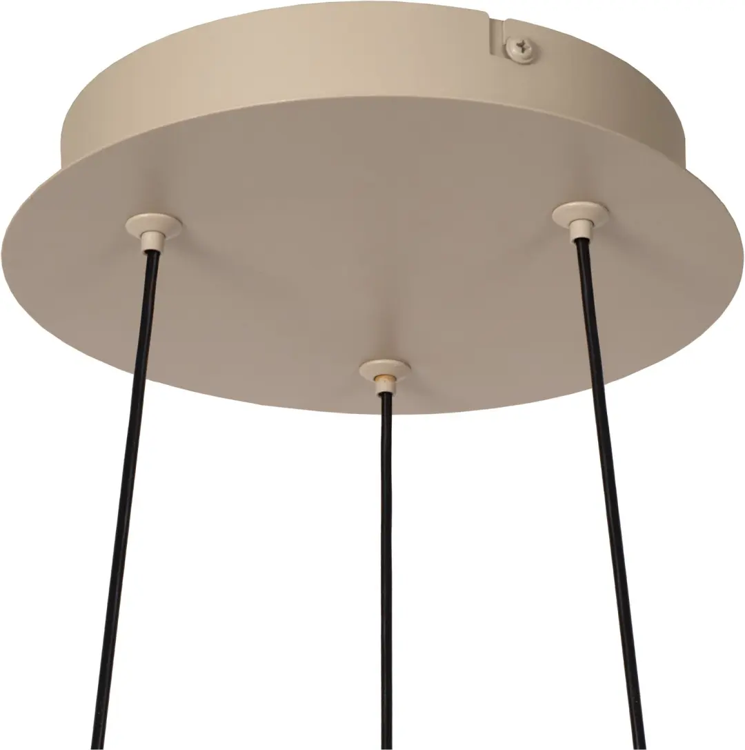 Lucide RIXANNE Hanglamp Ø40cm Taupe - afbeelding 4 van 6