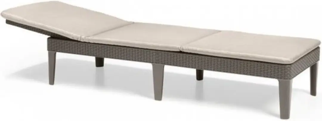Keter Allibert Jaipur Ligstoel 4 standen - Cappuccino - afbeelding 2 van 6