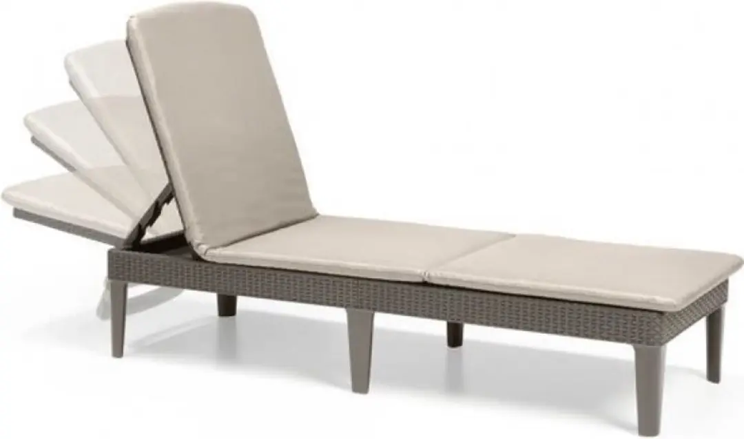 Keter Allibert Jaipur Ligstoel 4 standen - Cappuccino - afbeelding 3 van 6